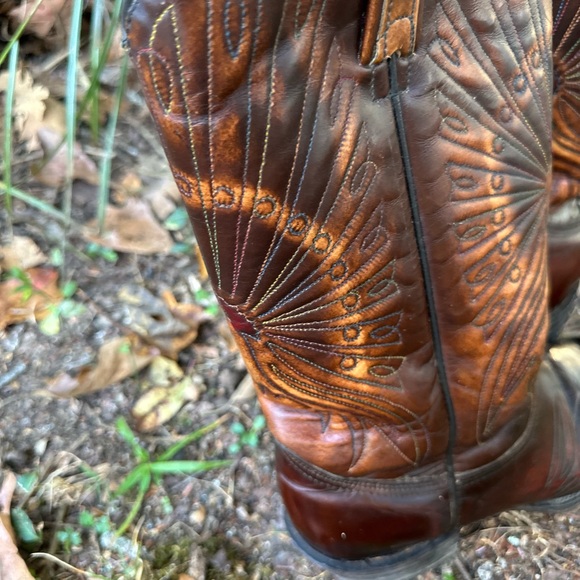 Vintage Texas Brand Made in the USA Cowboy Boots Size 8.5 - Picture 7 of 13